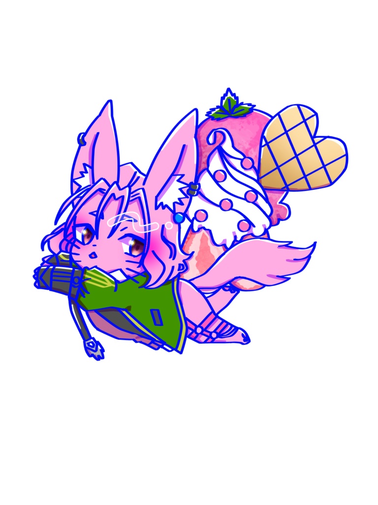 パフェな村雲江にゃんこアクキー