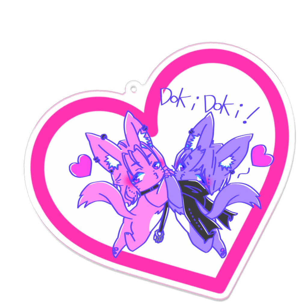 さみくもにゃんこDokiDokiアクリルキーホルダー