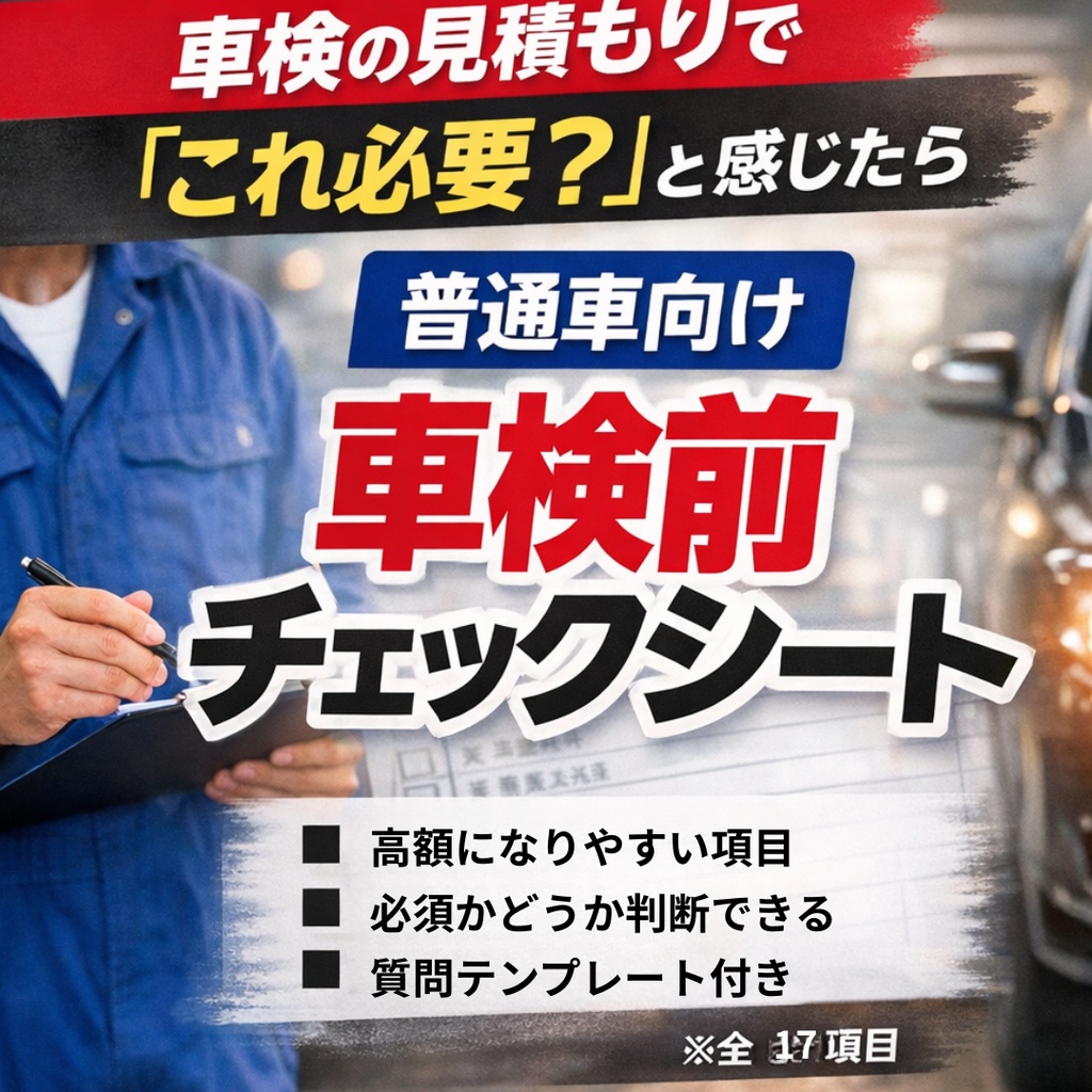 車検前チェックシート