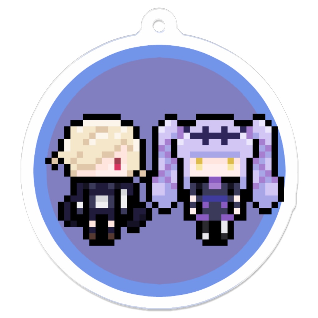 宿禰悠真・美琴　ドット絵アクキー