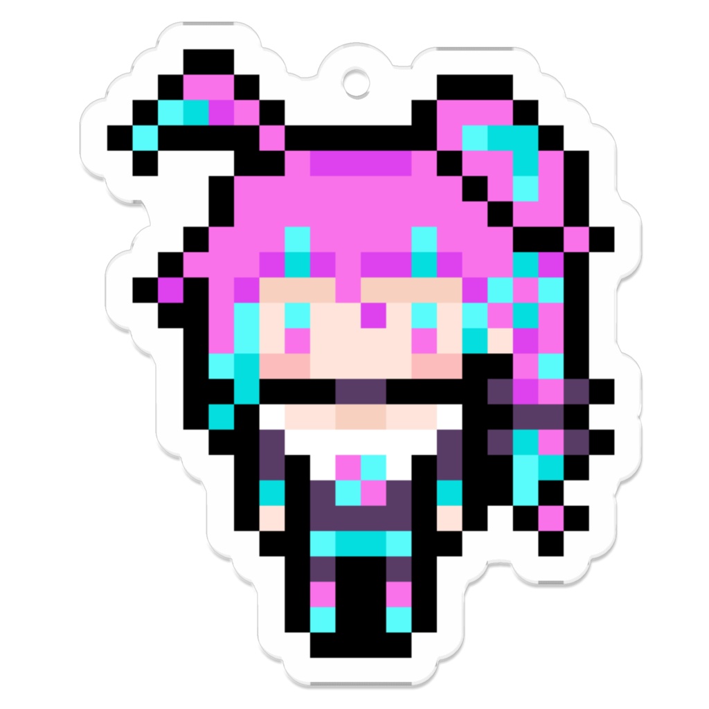 愛〆メメ ドット絵アクキー