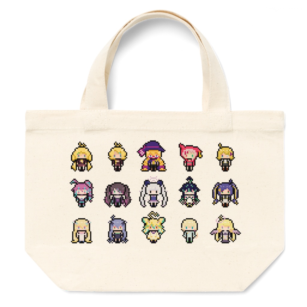 Hearts ドット絵トートバッグ