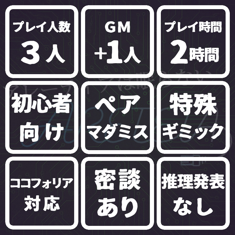 【無料】ペアマーダーミステリー『アレーティアは眠らない』