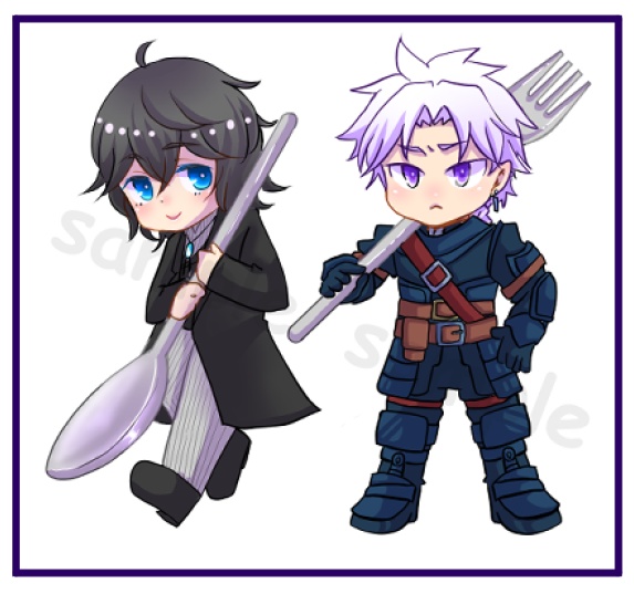 ペアアクリルキーホルダー（リカルド＆アンリ）