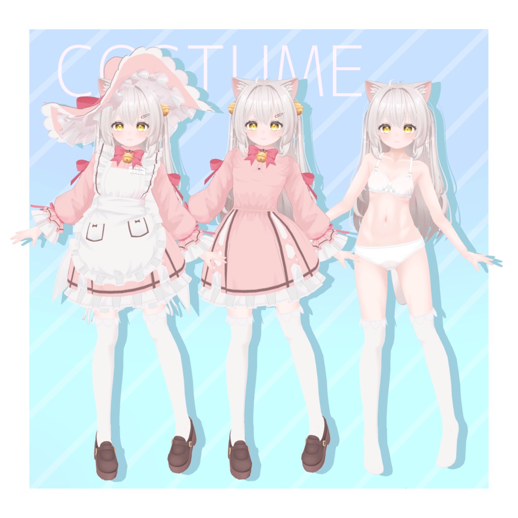 オリジナル3Dモデル 「シュクレ 」-Sucre-【Ver.1.1.1】