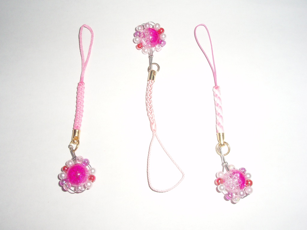  クラックビーズアミュレットストラップ2号