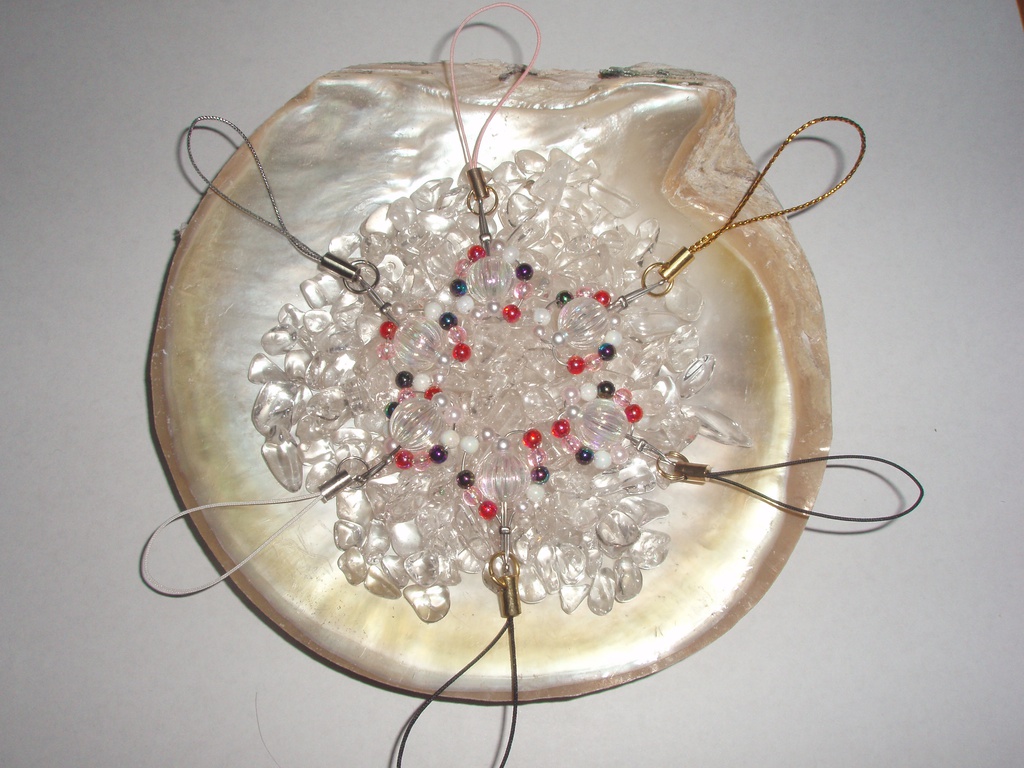 ラインビーズアミュレットストラップ9号