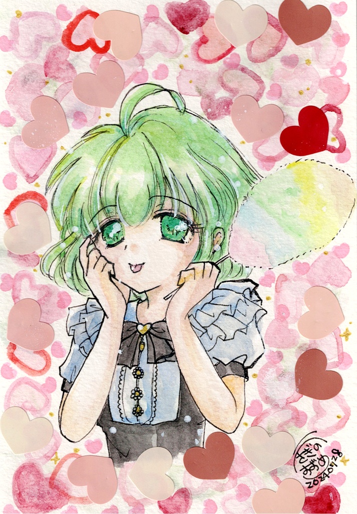 『夢色綿菓子』（ポストカード）