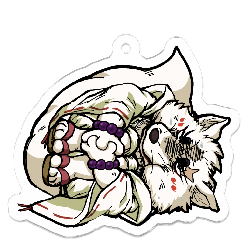 ぎんぎつね 銀太郎(不貞寝) アクリルキーホルダー