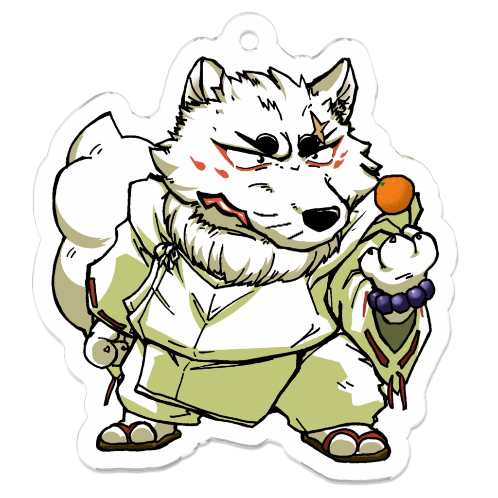 ぎんぎつね 銀太郎(立ち姿) アクリルキーホルダー