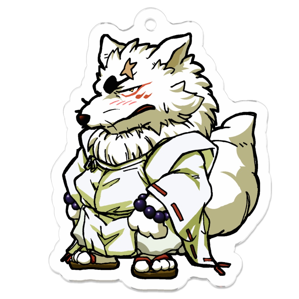 ぎんぎつね 銀太郎(立ち姿2)アクリルキーホルダー