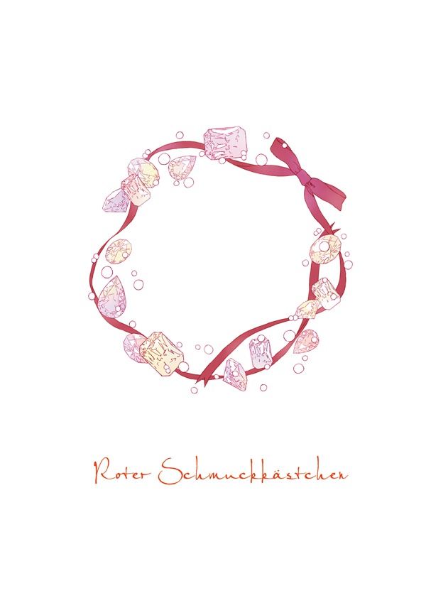 Roter Schmuckkästchen