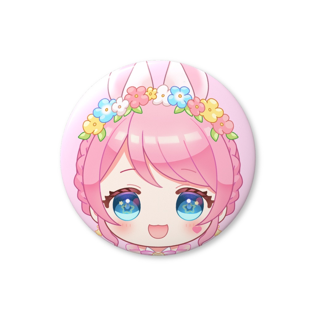 缶バッジ(にっこり顔) 76mm