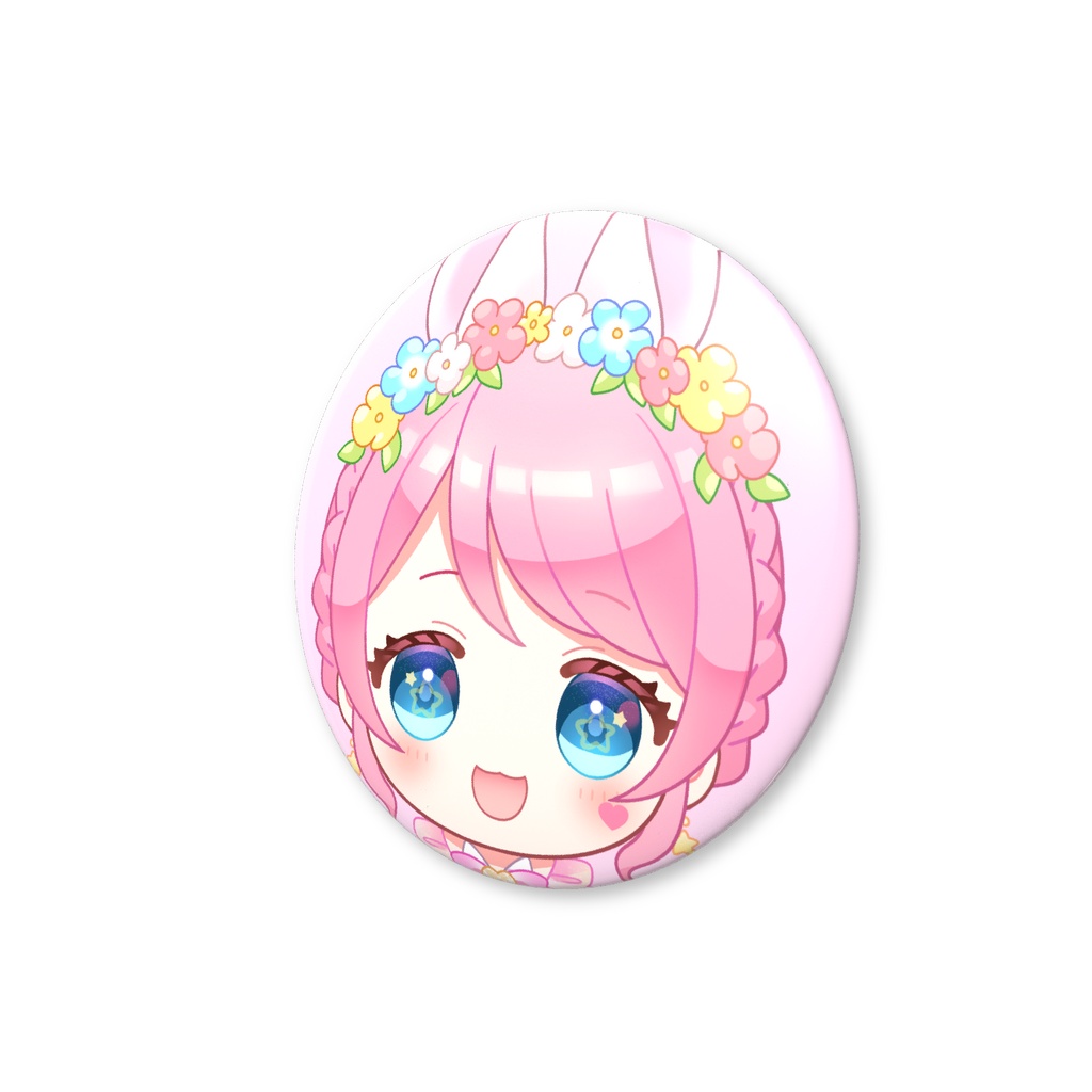 缶バッジ(にっこり顔) 76mm