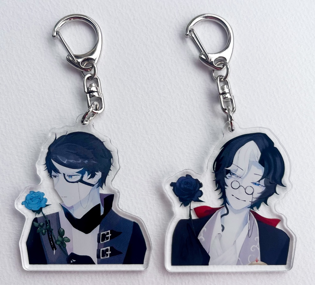 花モチーフアクキー