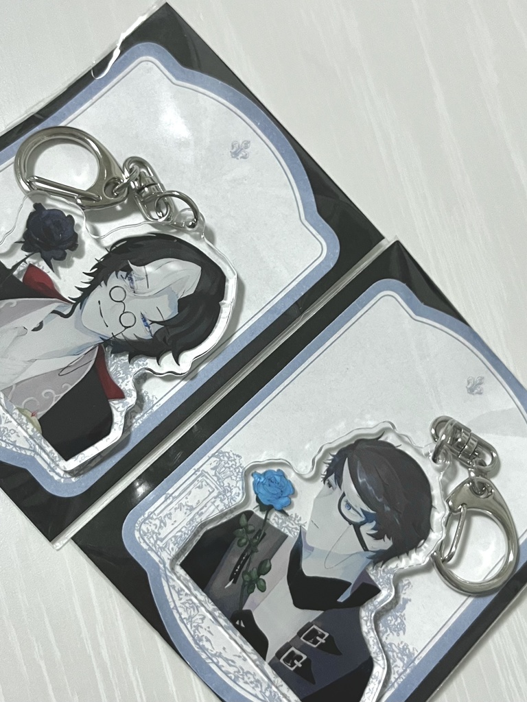 花モチーフアクキー