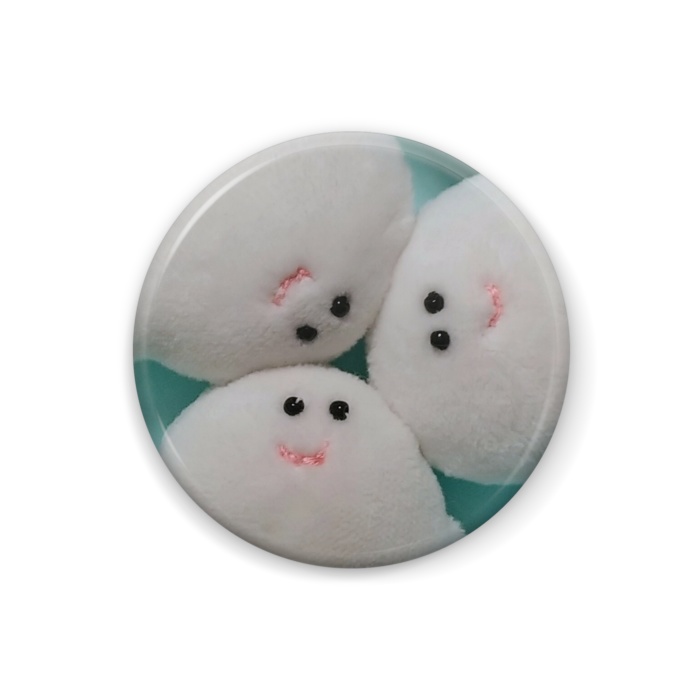 おばけの缶バッジ(デザイン5種類 サイズ展開2種類)