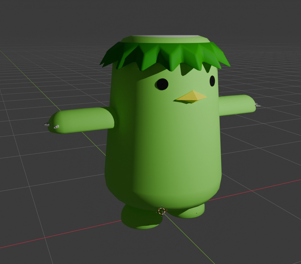 【VRMあり Humanoid対応】暇つぶしに作ったローポリ河童