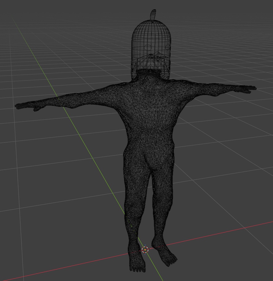 VRChat対応　スカルプトで頭をモデリングするのが面倒になって生まれた悲しきモンスター - wasabinu - 2/2