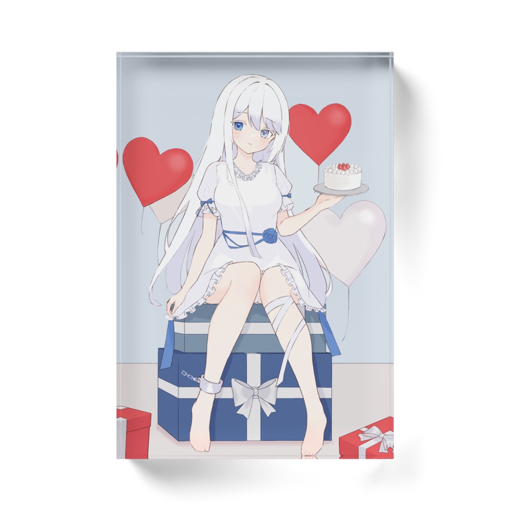 誕生日記念 アクリルブロック