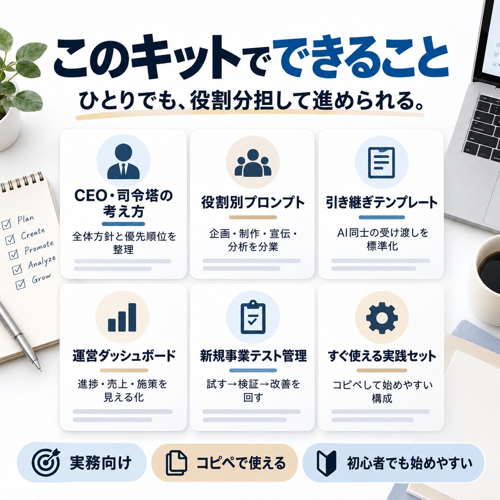 ChatGPTで作る AI社員チーム運営スターターキット