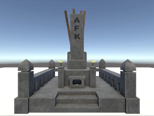 VRchat想定アバター墓石