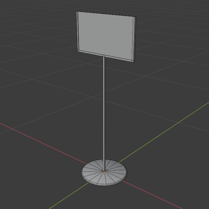 禁止表示「No Sugar」(3Dモデル)