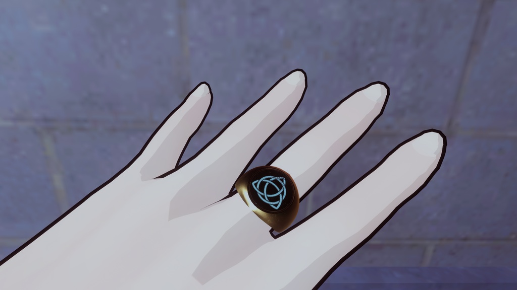 シグネットリング(3Dモデル)