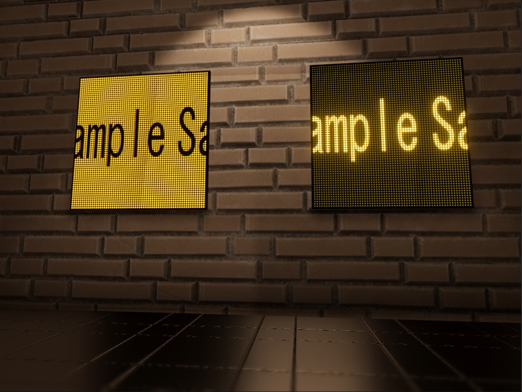 電光掲示板(3Dモデル)