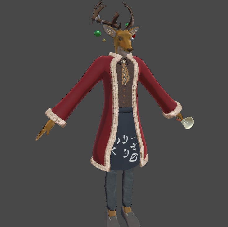 オリジナル3Dモデル - 鹿男「香鹿」