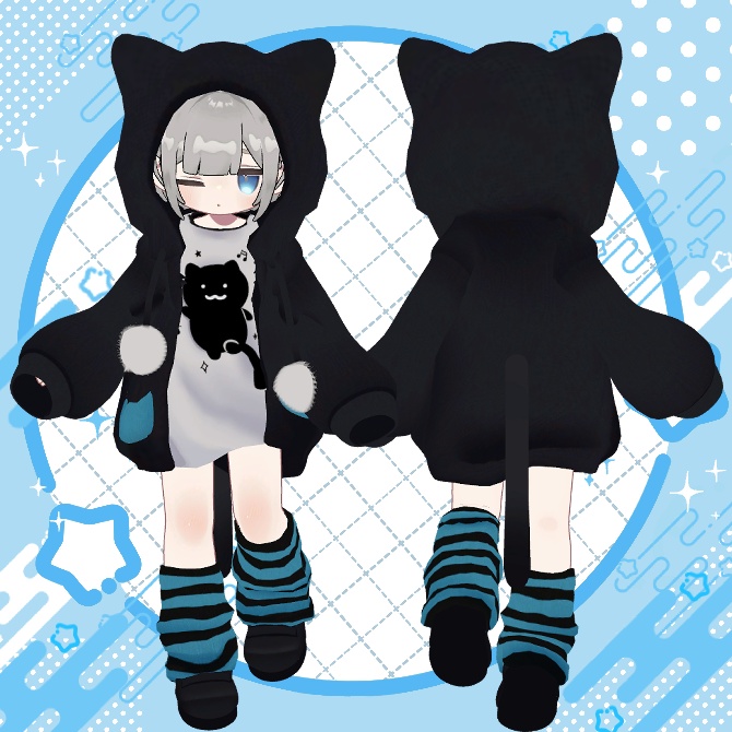 【Kipfel】ねこネコパーカー【MA対応】