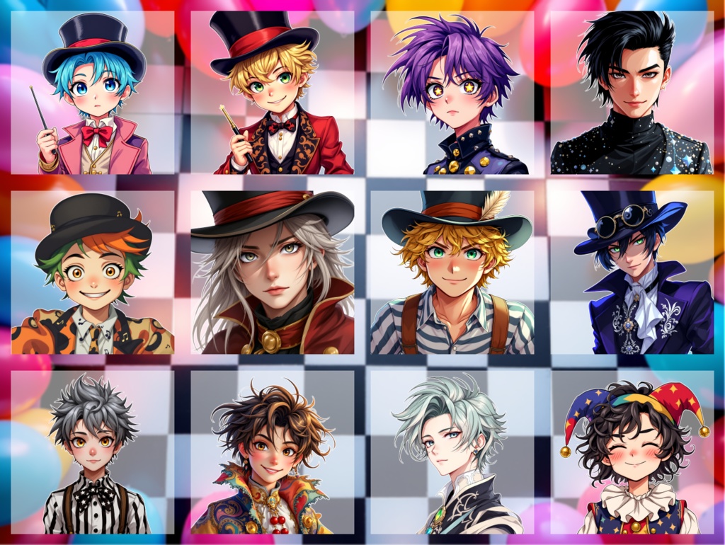 【全12種・無料1種】男性エンターテイナー2素材