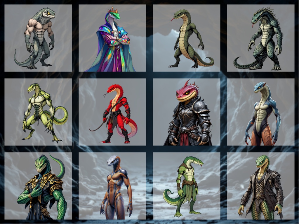 【全12種・無料1種】ヴァルーシアの蛇人間