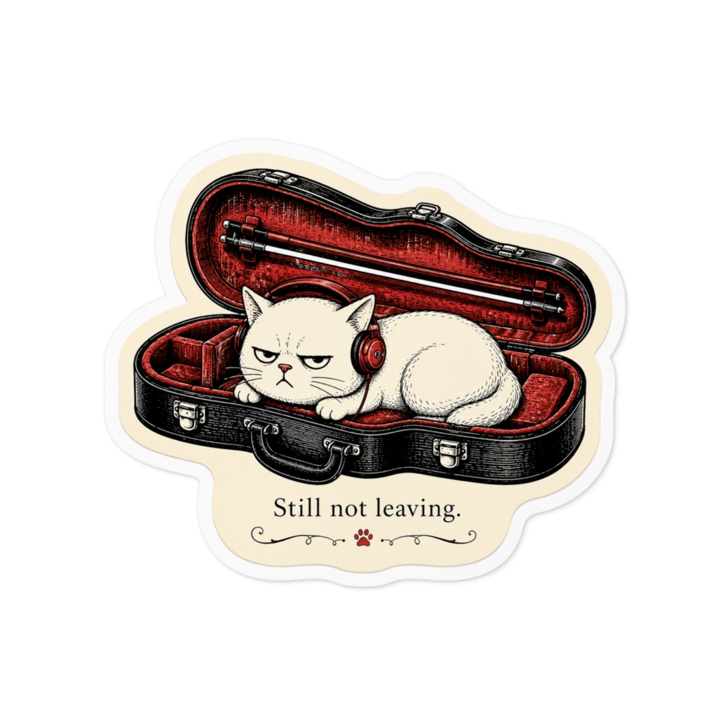 ケース猫ステッカー｜まだ出ません
