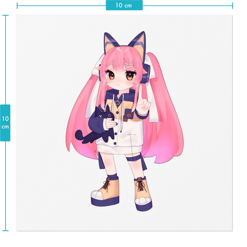 にしみやといっしょステッカー