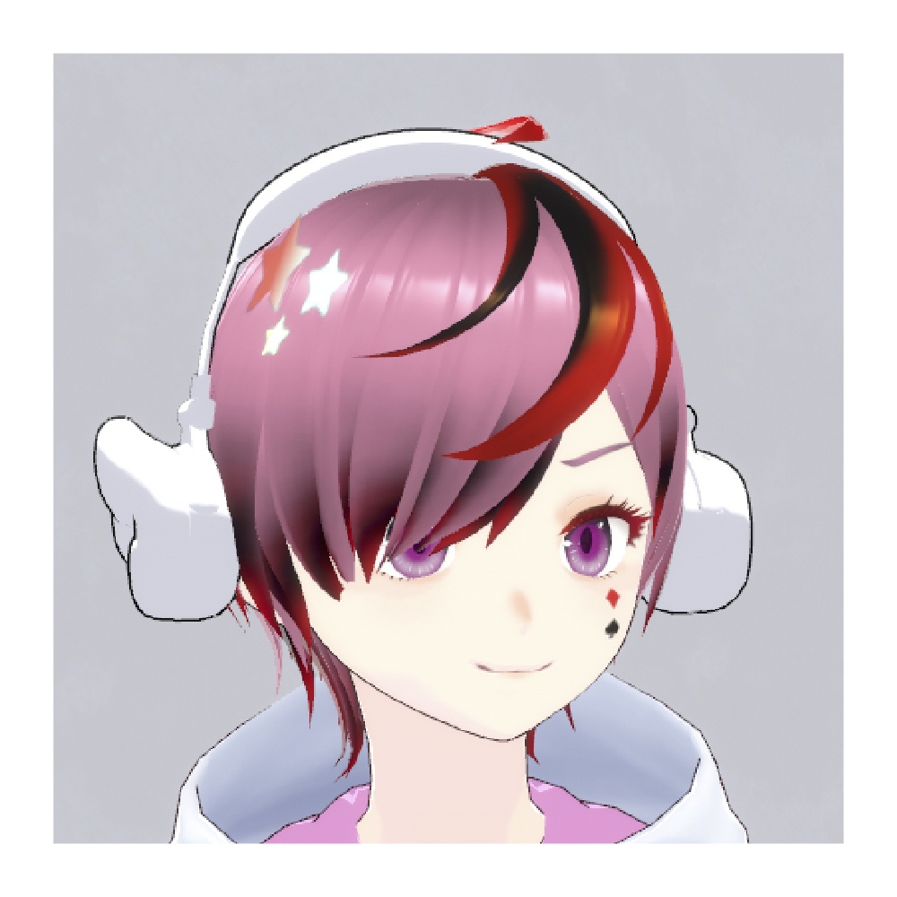 【VRchat想定】天使の耳当て