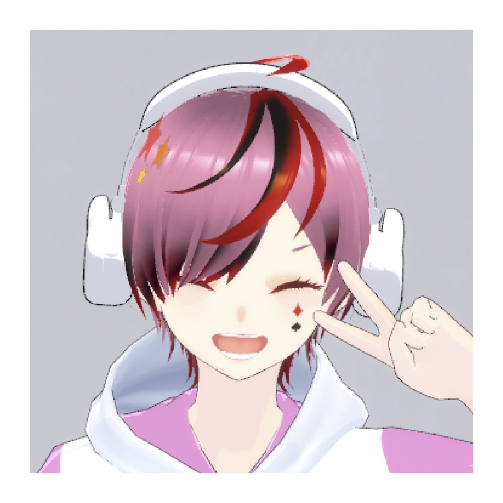 【VRchat想定】天使の耳当て