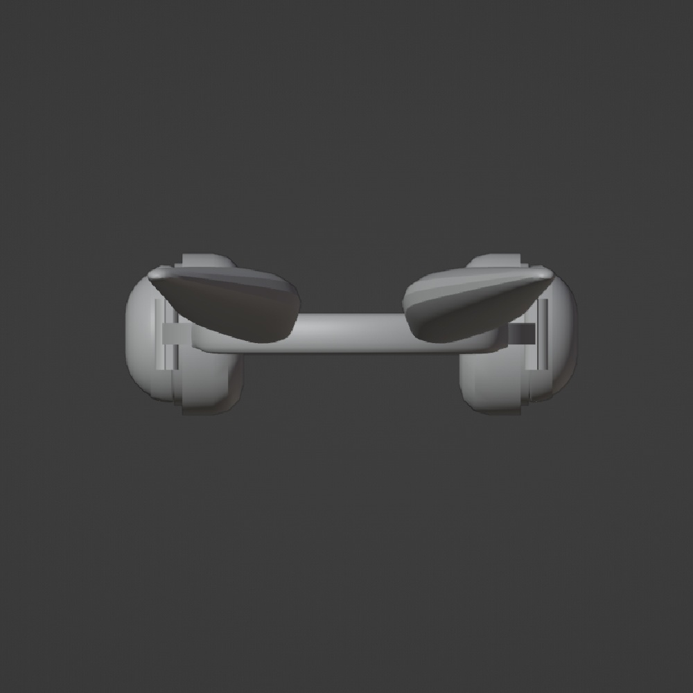 【VRチャット想定】うさ耳ヘッドフォン