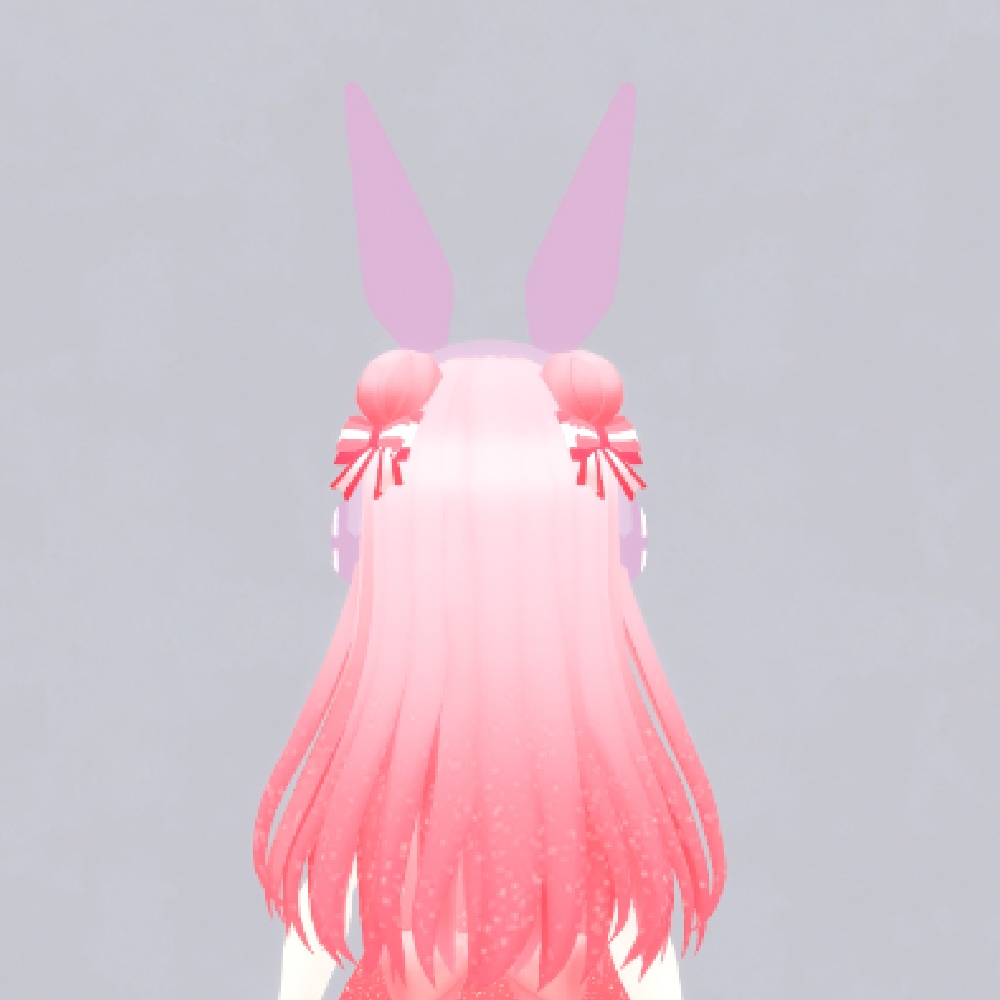 【VRチャット想定】うさ耳ヘッドフォン