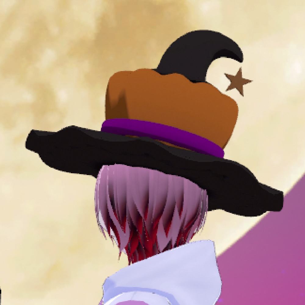 【VR chat想定】かぼちゃのハロウィン帽子