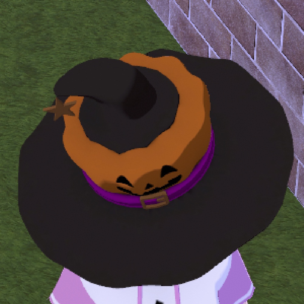 【VR chat想定】かぼちゃのハロウィン帽子