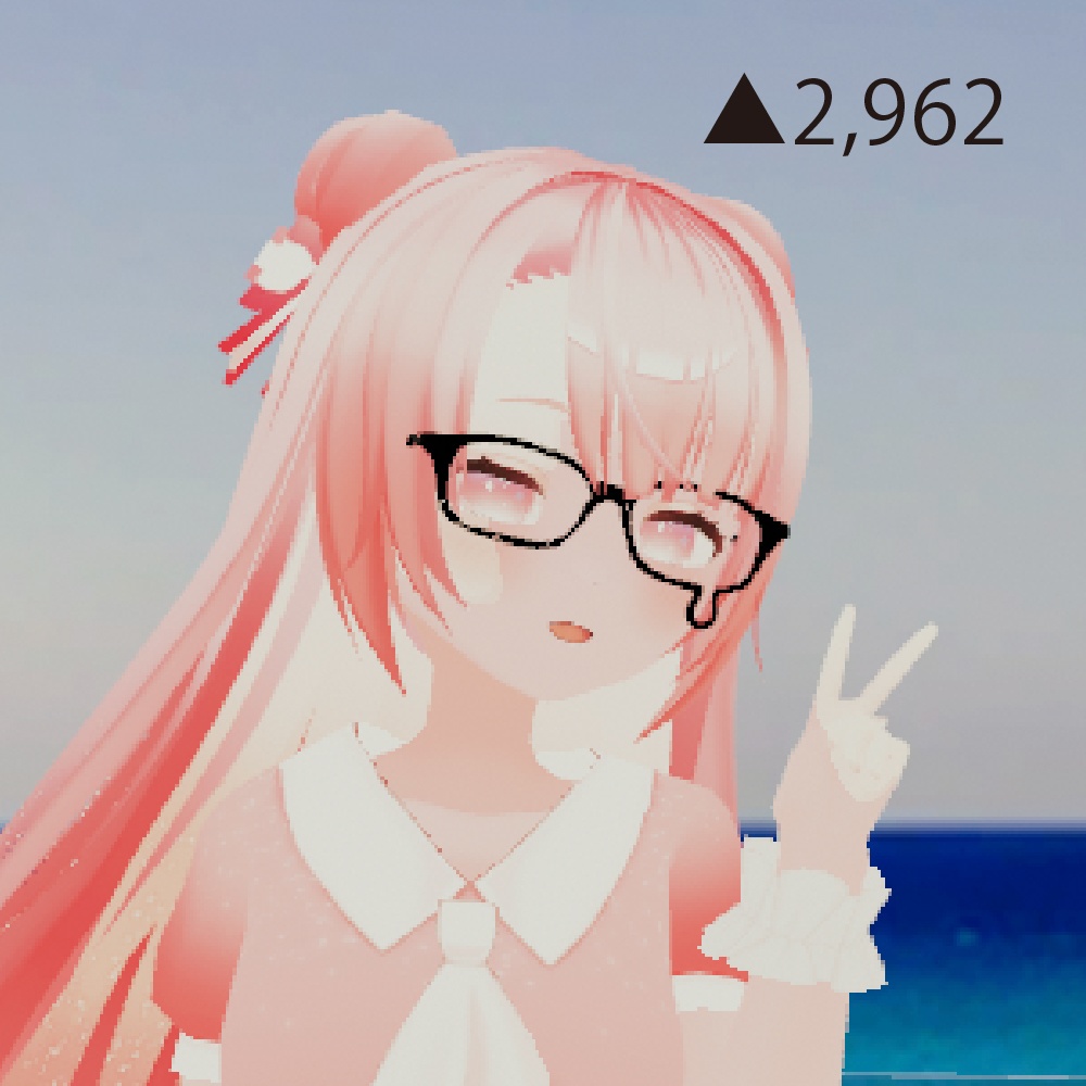 【VR chat・ cluster 想定】涙めがね