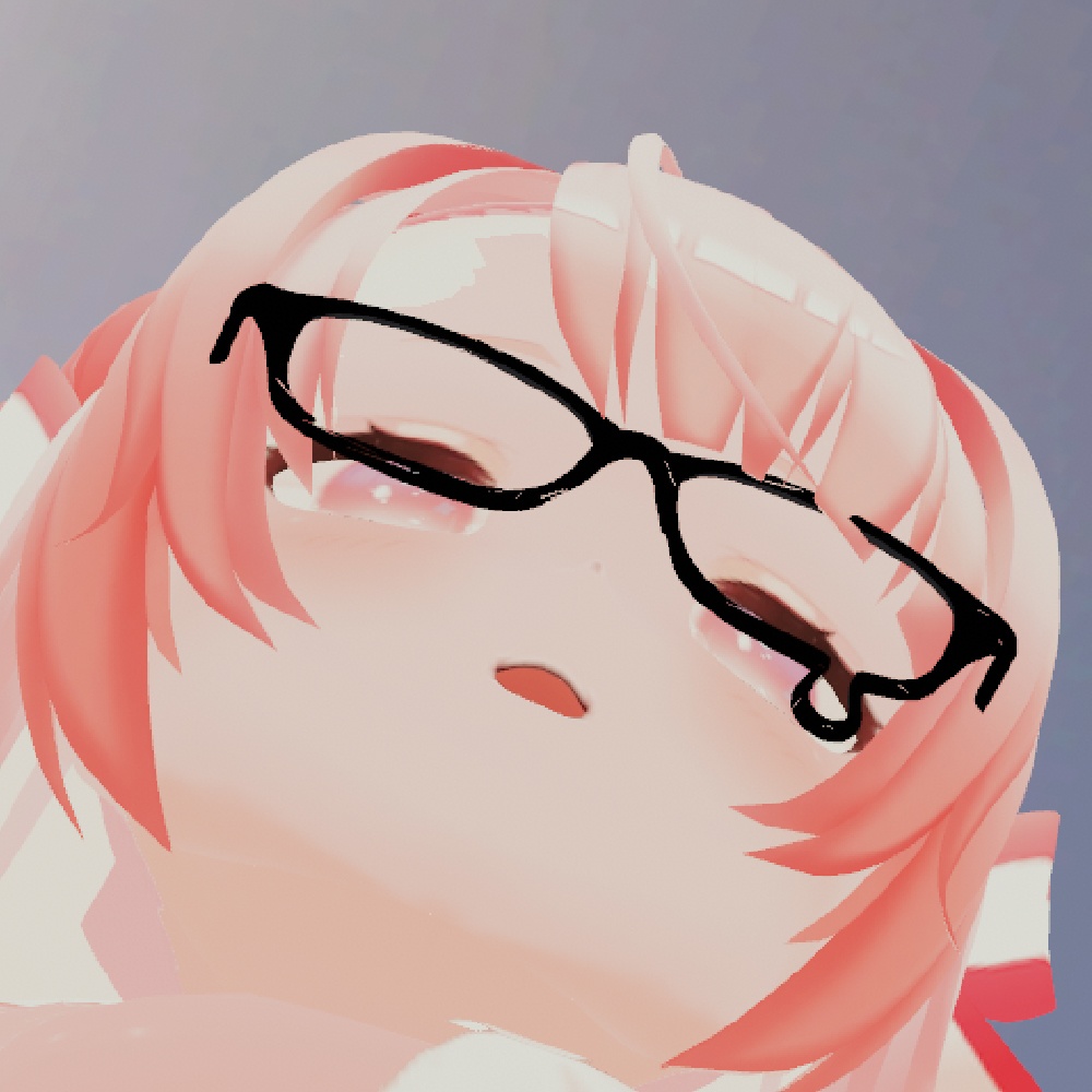 【VR chat・ cluster 想定】涙めがね