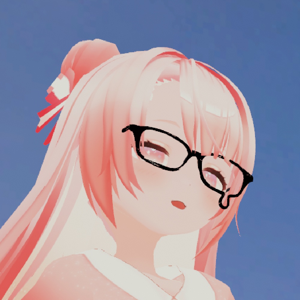 【VR chat・ cluster 想定】涙めがね