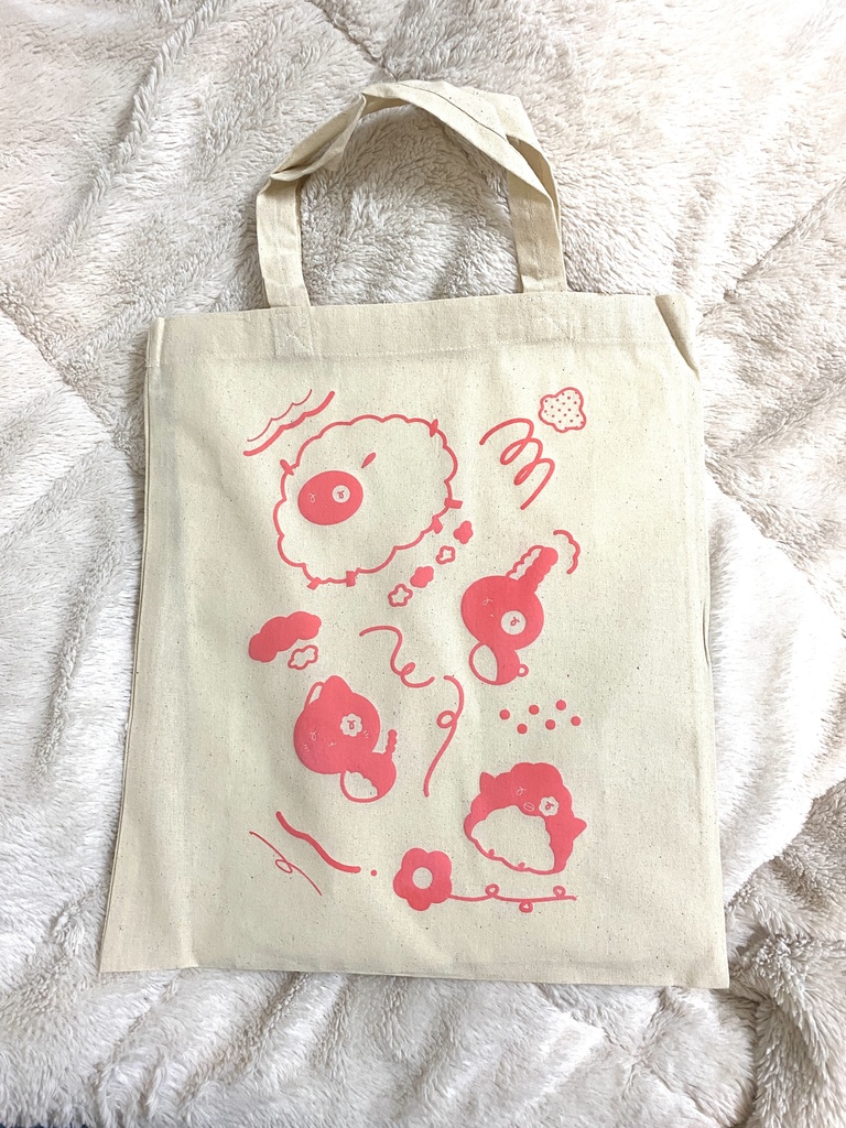 手刷りトートバッグ