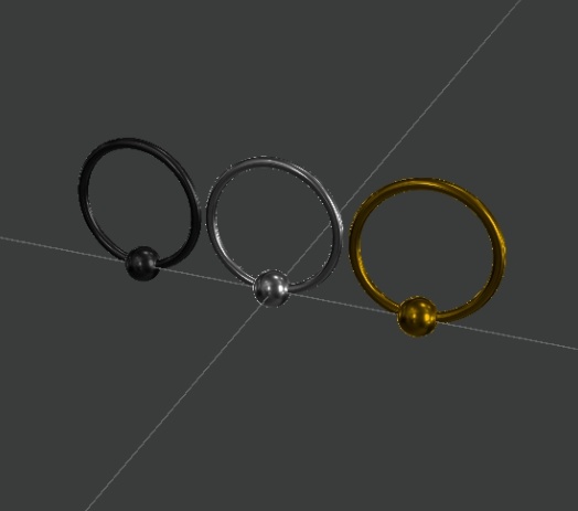 「無料」VRC想定ピアス「わっかピアス」