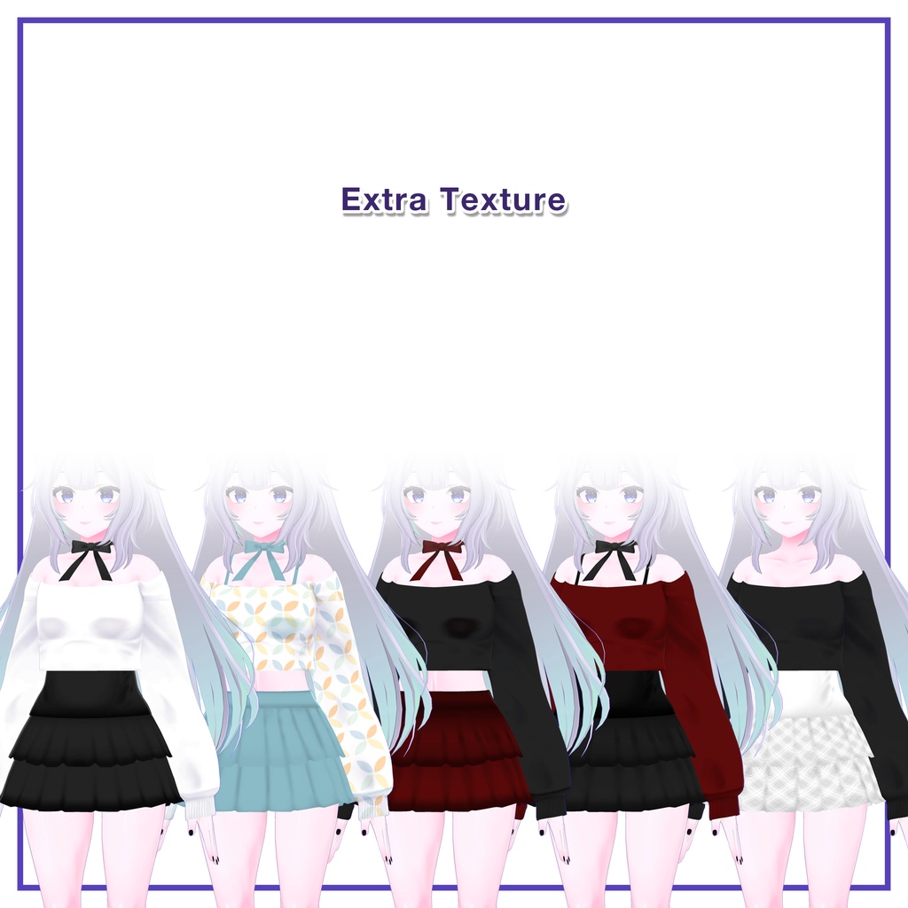 Offshoulder & Frillskirt for Wolferia / オフショルダー&フリルスカート【ウルフェリア用】 (C1) RE
