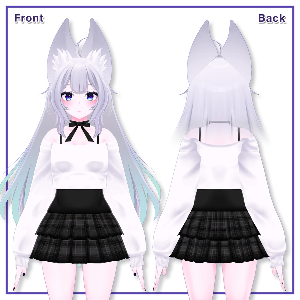 Offshoulder & Frillskirt for Wolferia / オフショルダー&フリルスカート【ウルフェリア用】 (C1) RE