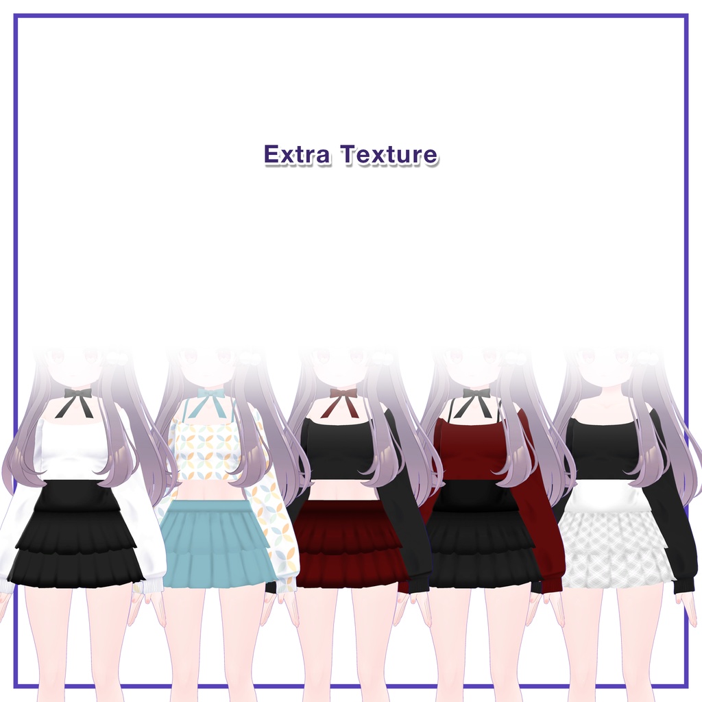 Offshoulder & Frillskirt for Milk / オフショルダー&フリルスカート【ミルク用】 (C1) RE