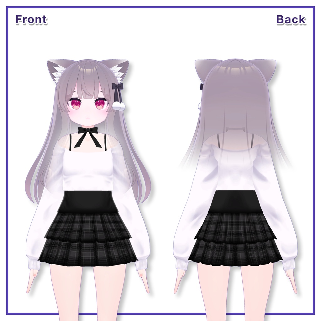Offshoulder & Frillskirt for Milk / オフショルダー&フリルスカート【ミルク用】 (C1) RE